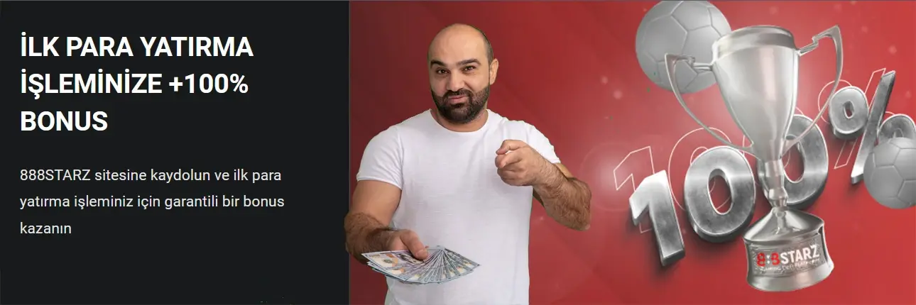 Ilk para yatirma isleminize bonus. 