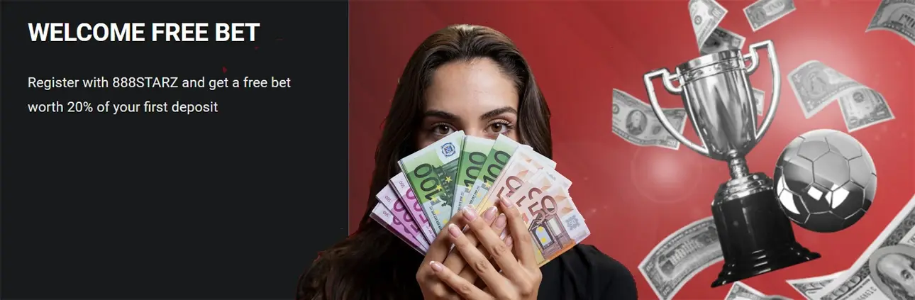 Welcome free bet bonus from betting website. 